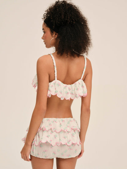 Gidget Bloomer Short - White | For Love and Lemons