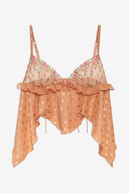 Glimmer Rosebud Sleep Top - Rose Gold | For Love and Lemons