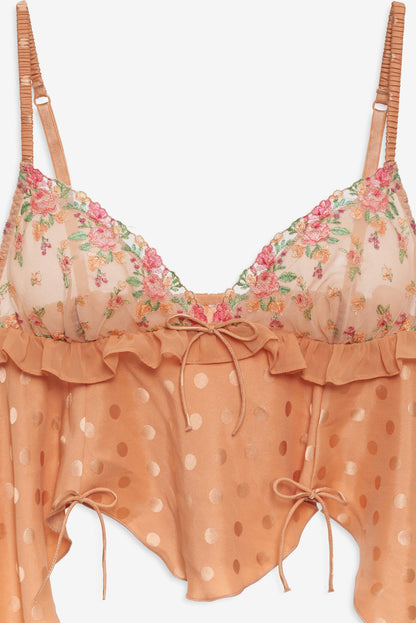 Glimmer Rosebud Sleep Top - Rose Gold | For Love and Lemons