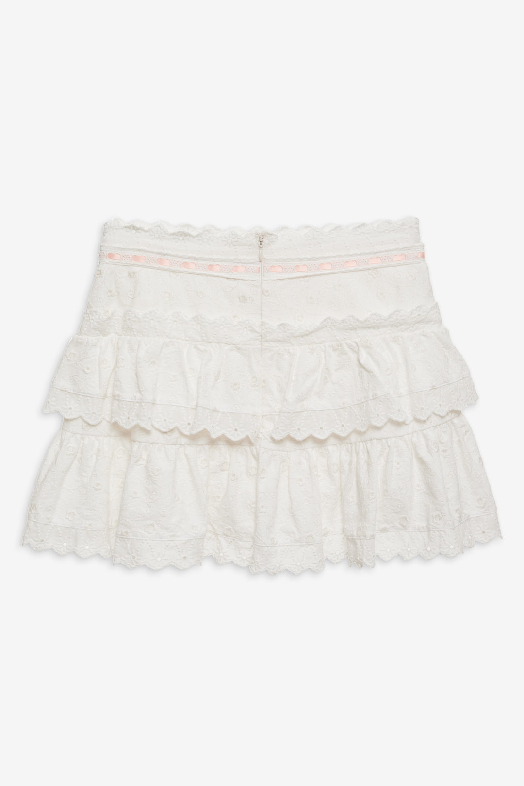 Summer Swirl Eyelet Mini Skirt - White | For Love and Lemons