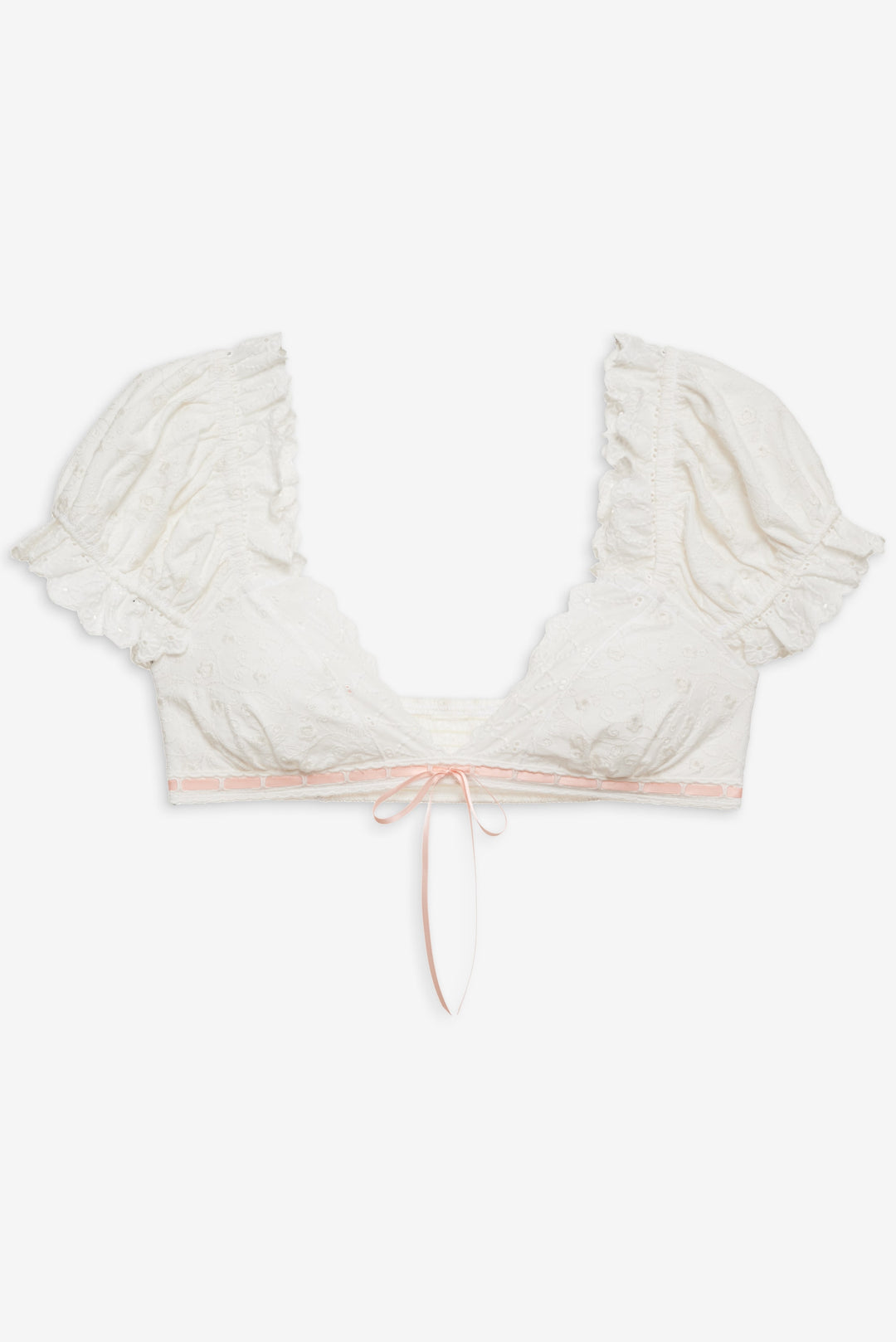Summer Swirl Eyelet Top - White | For Love and Lemons