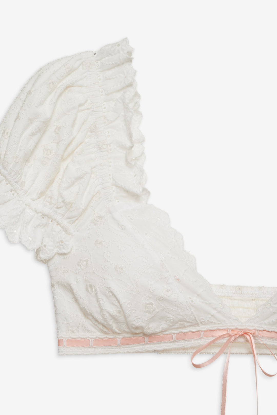 Summer Swirl Eyelet Top - White | For Love and Lemons