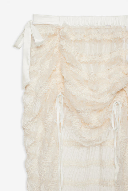 Romy Midi Slip Skirt - White | For Love and Lemons