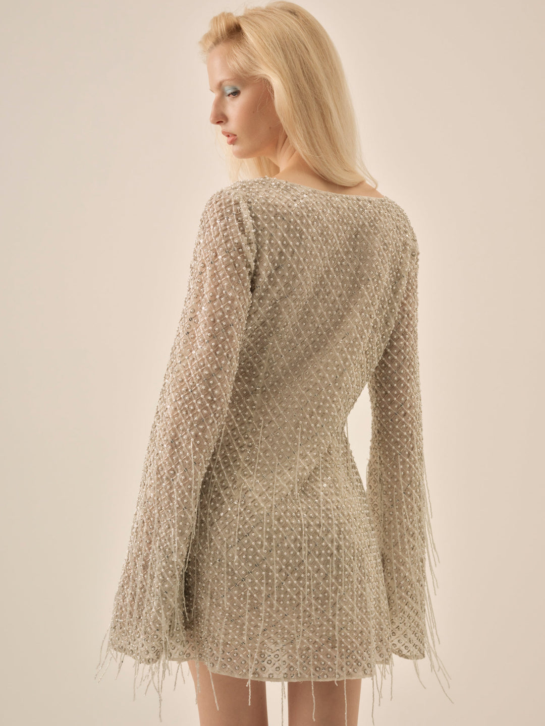 Twinkle Sequin Mini Dress - Silver | For Love and Lemons