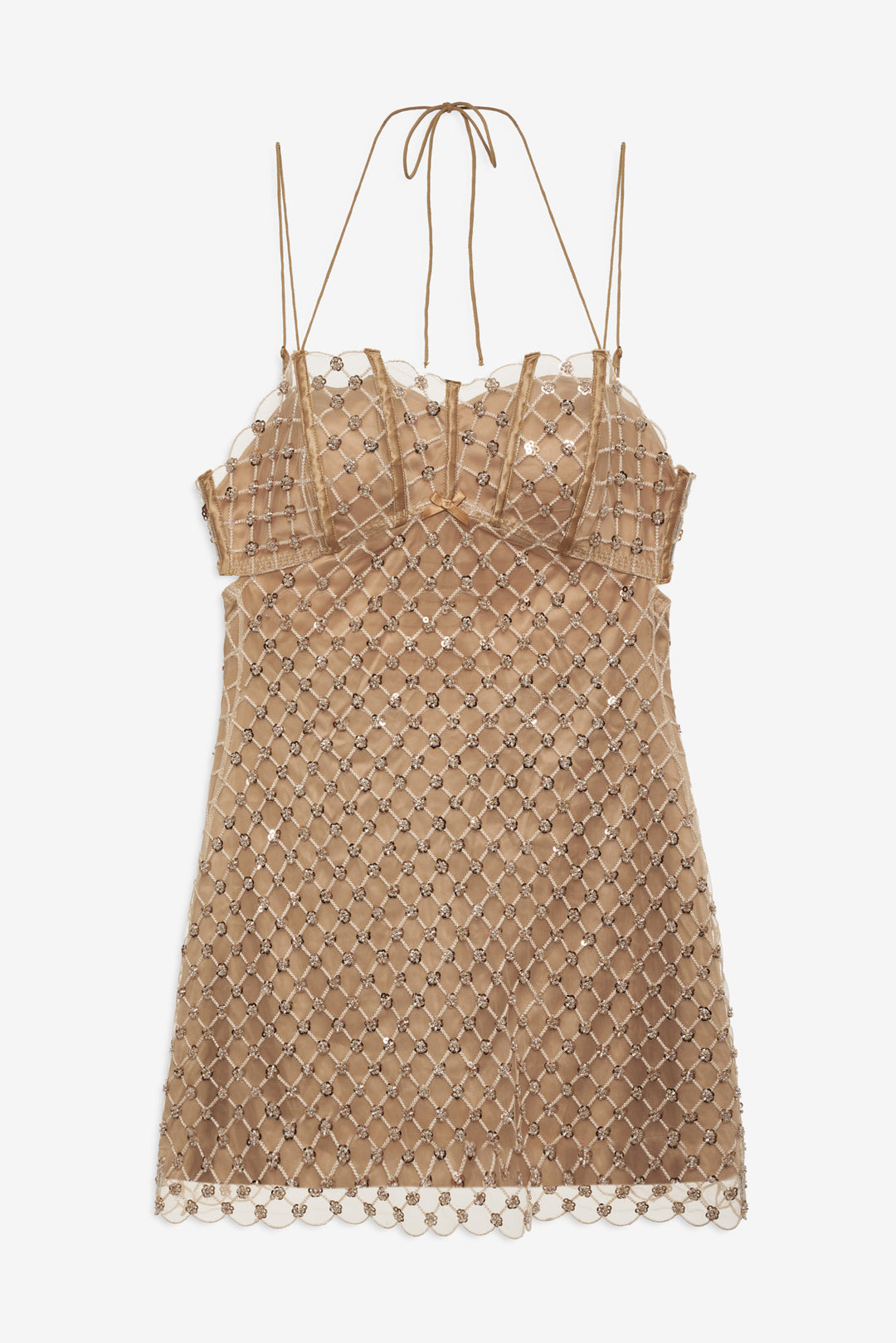 Dazzle Me Slip Dress - Gold | For Love and Lemons