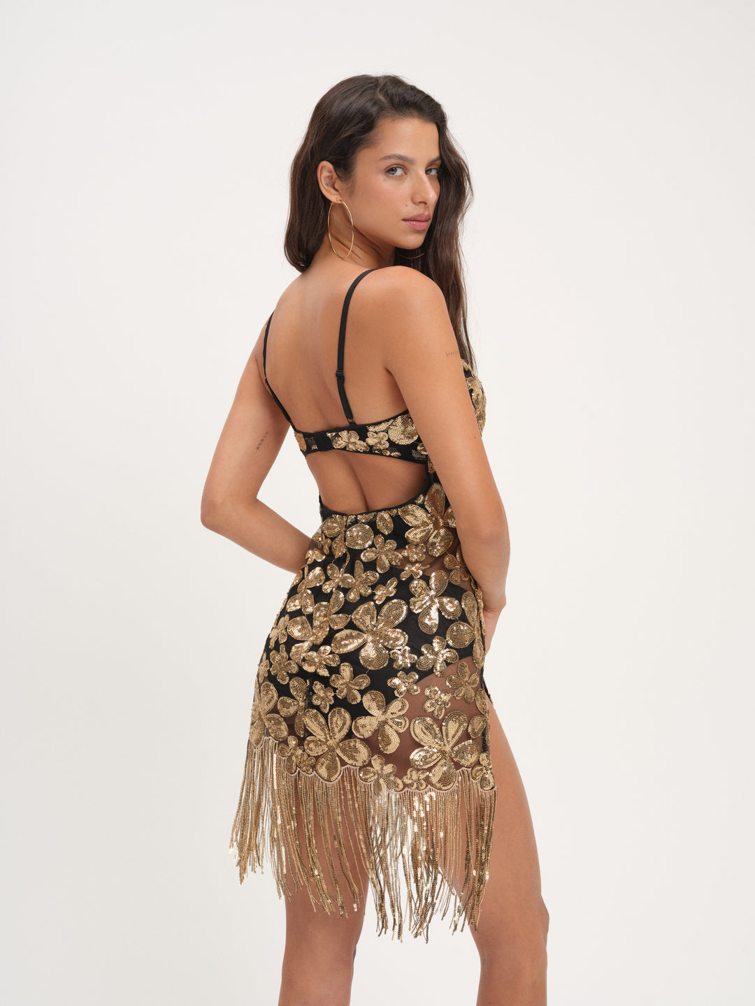 Colette Mini Dress - Gold | For Love and Lemons