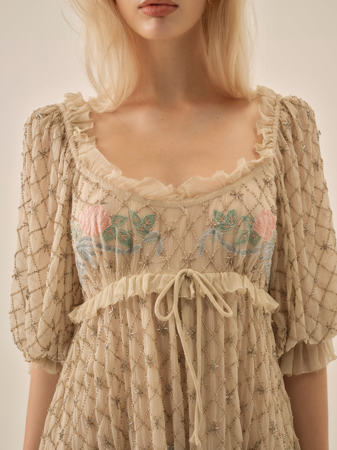 Spellbound Rose Mini Dress - Pale Pink | For Love and Lemons