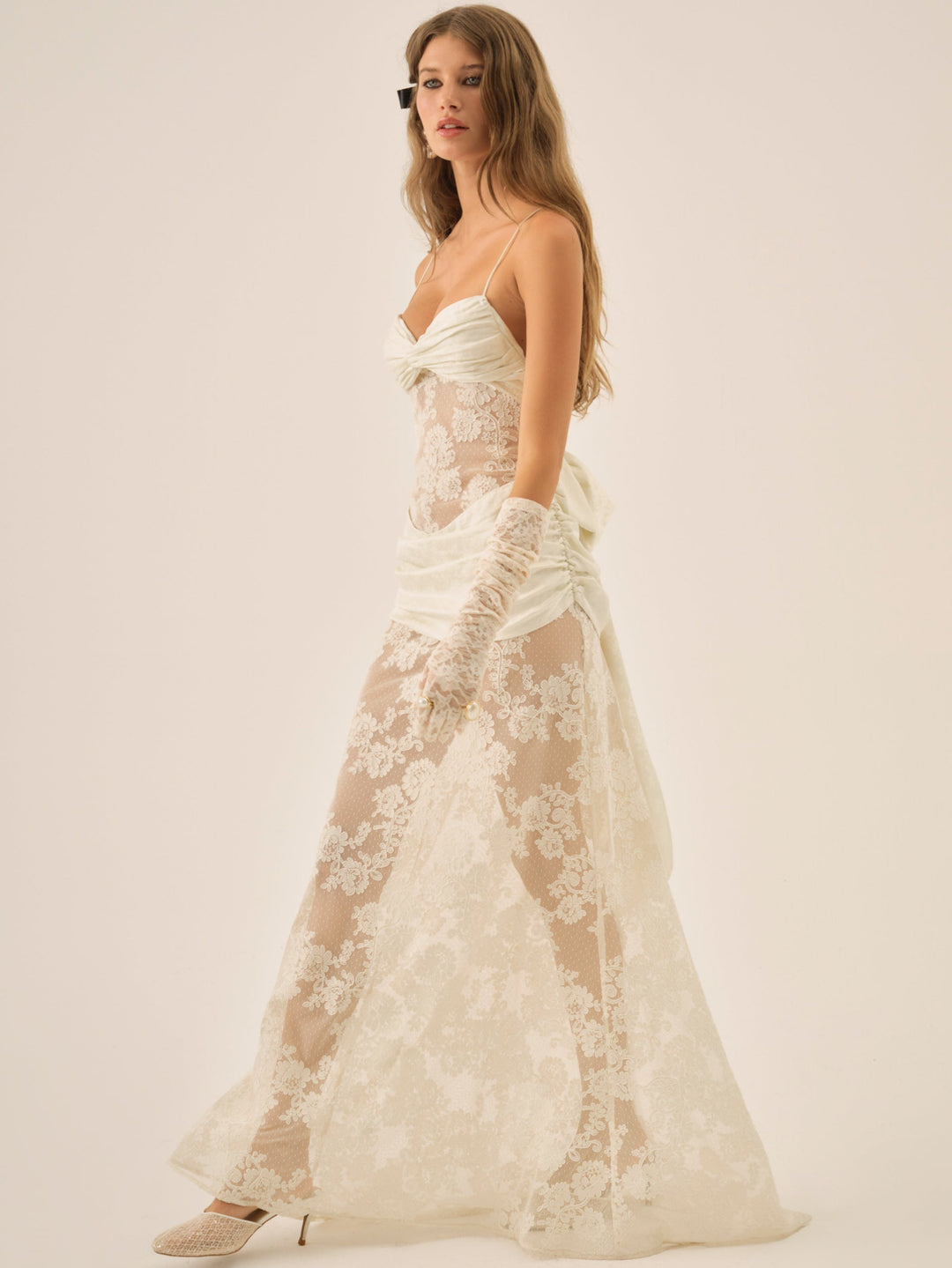 Daisy Lace Gown - Cream | For Love and Lemons