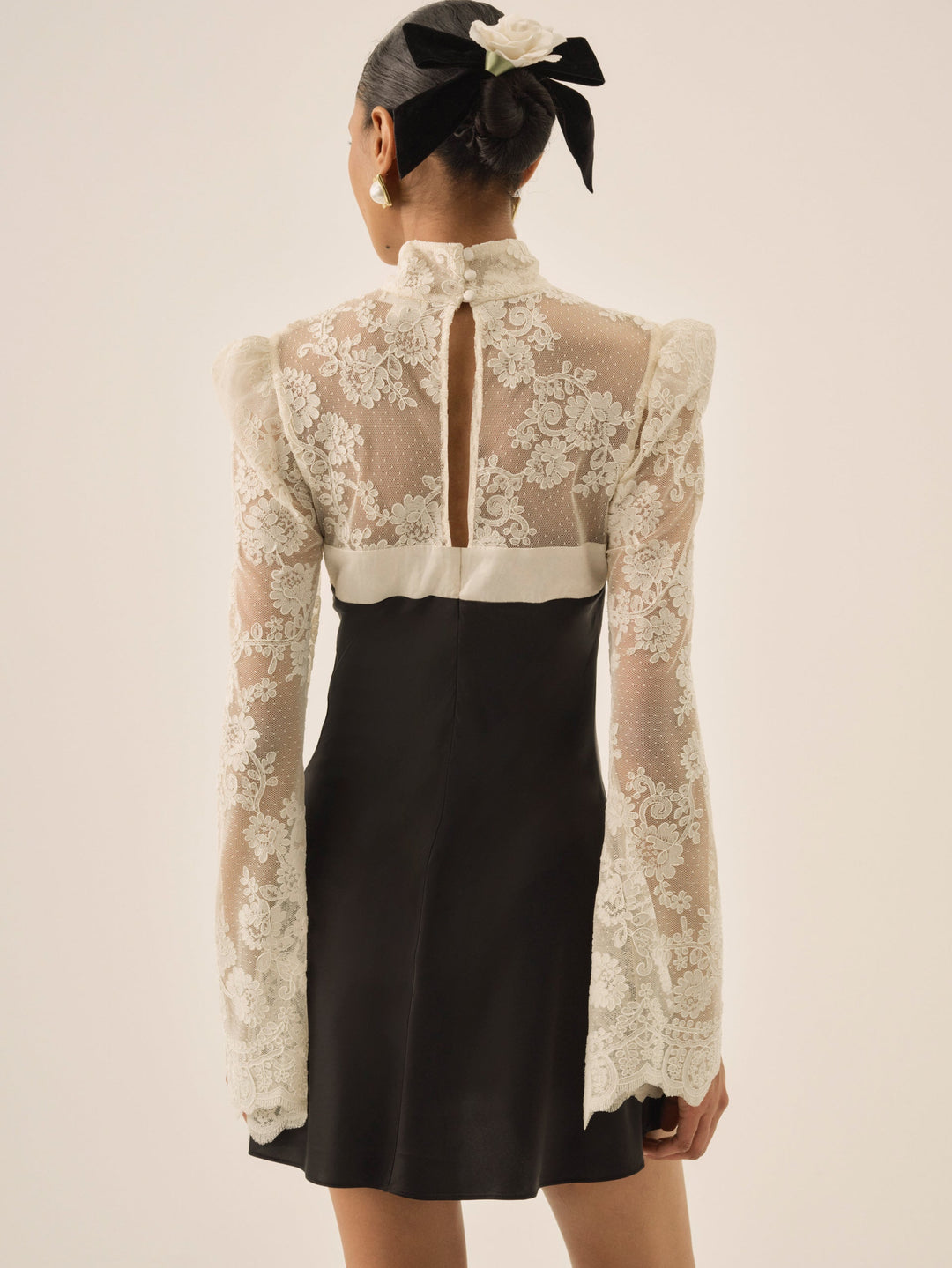 Grace Lace Mini Dress - Cream | For Love and Lemons