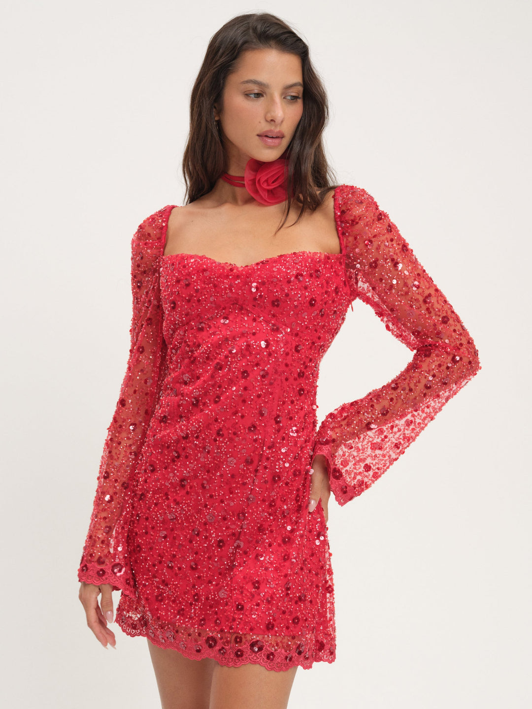 Gwendolyn Mini Dress - Red | For Love and Lemons