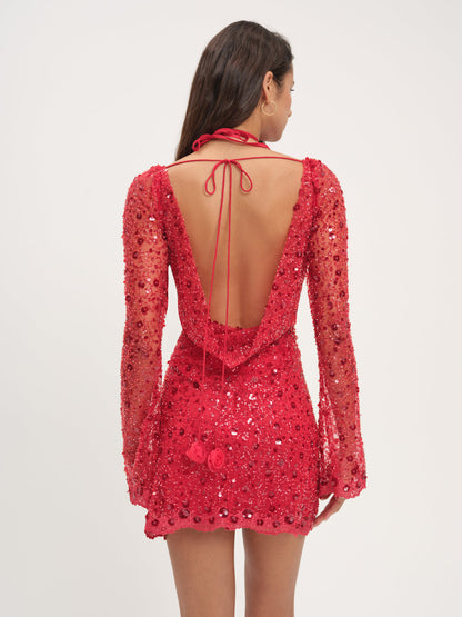 Gwendolyn Mini Dress - Red | For Love and Lemons
