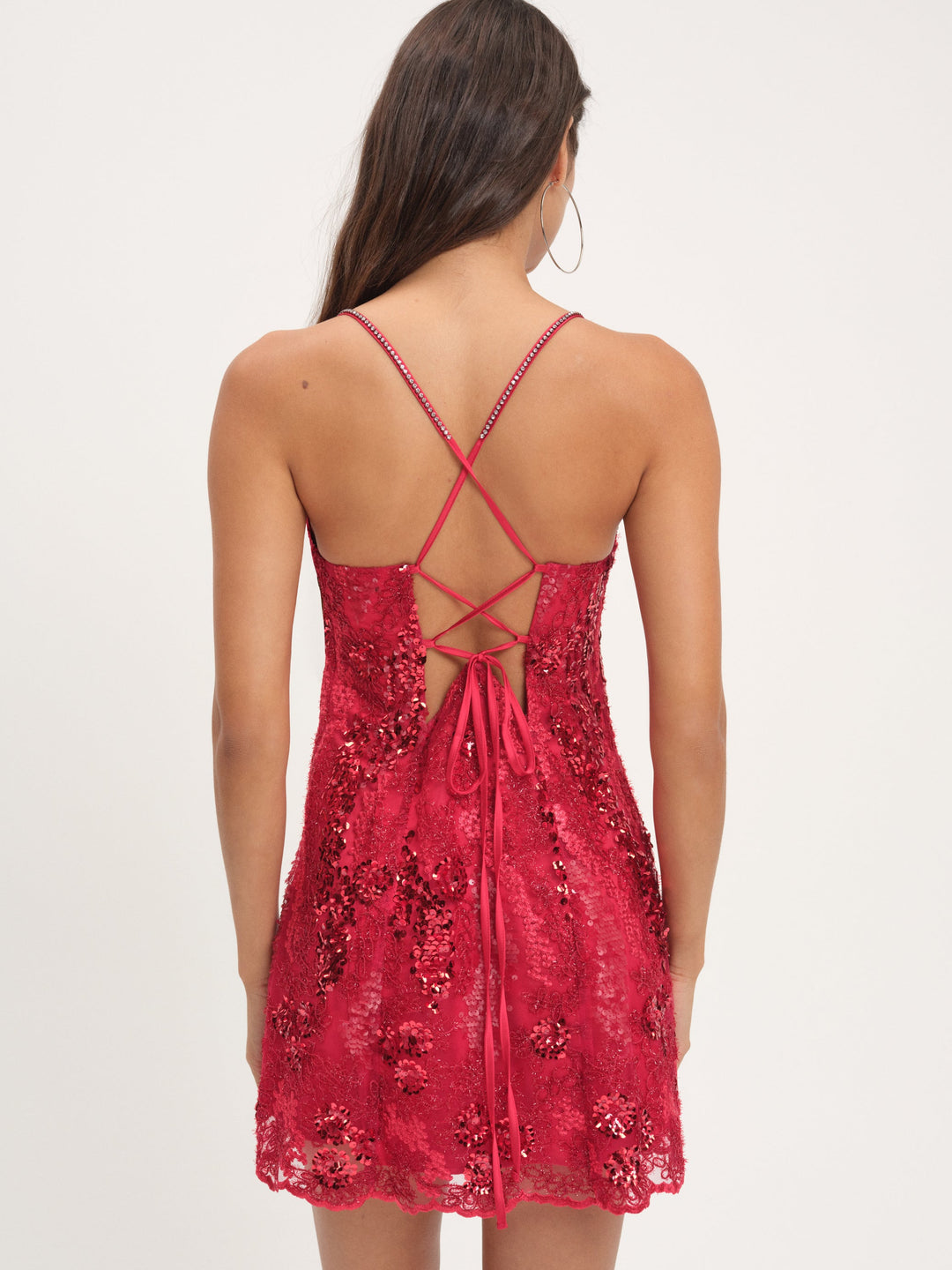 Opal Mini Dress - Red | For Love and Lemons