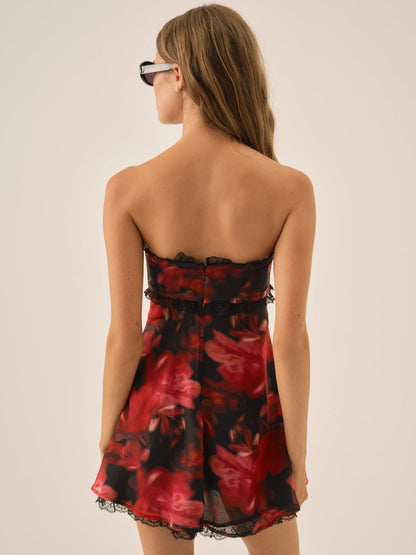 Tatum Mini Dress - Red | For Love and Lemons