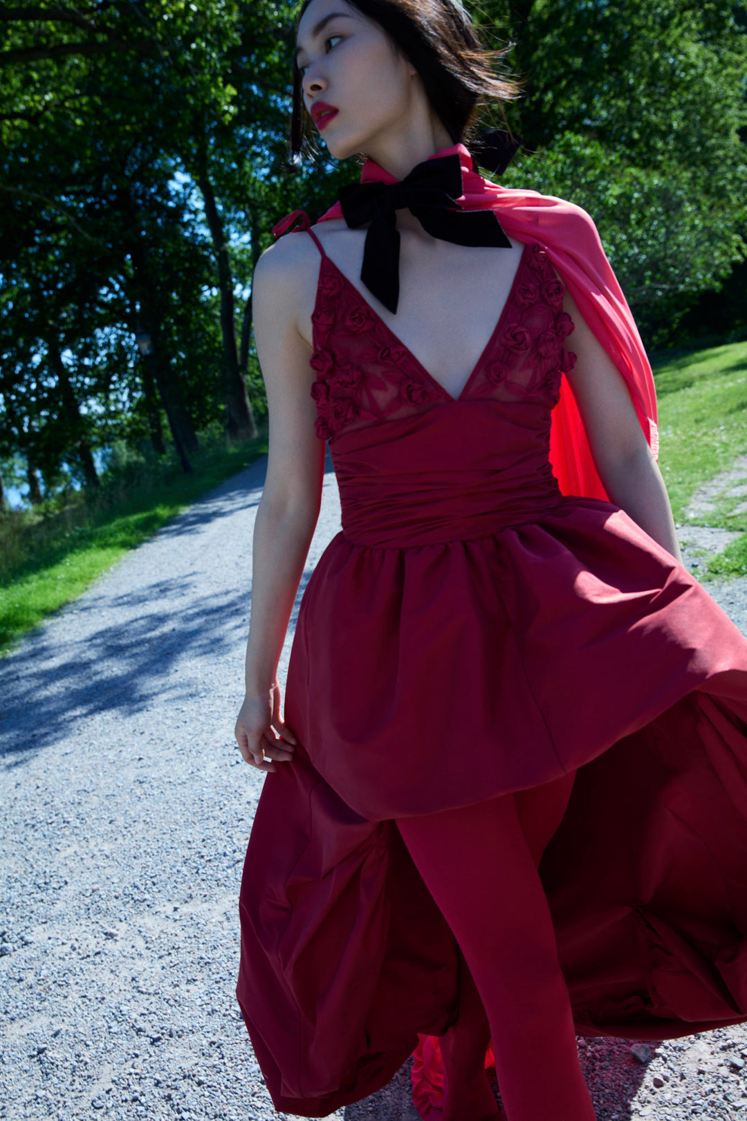 Esmeralda Gown - Red | For Love and Lemons