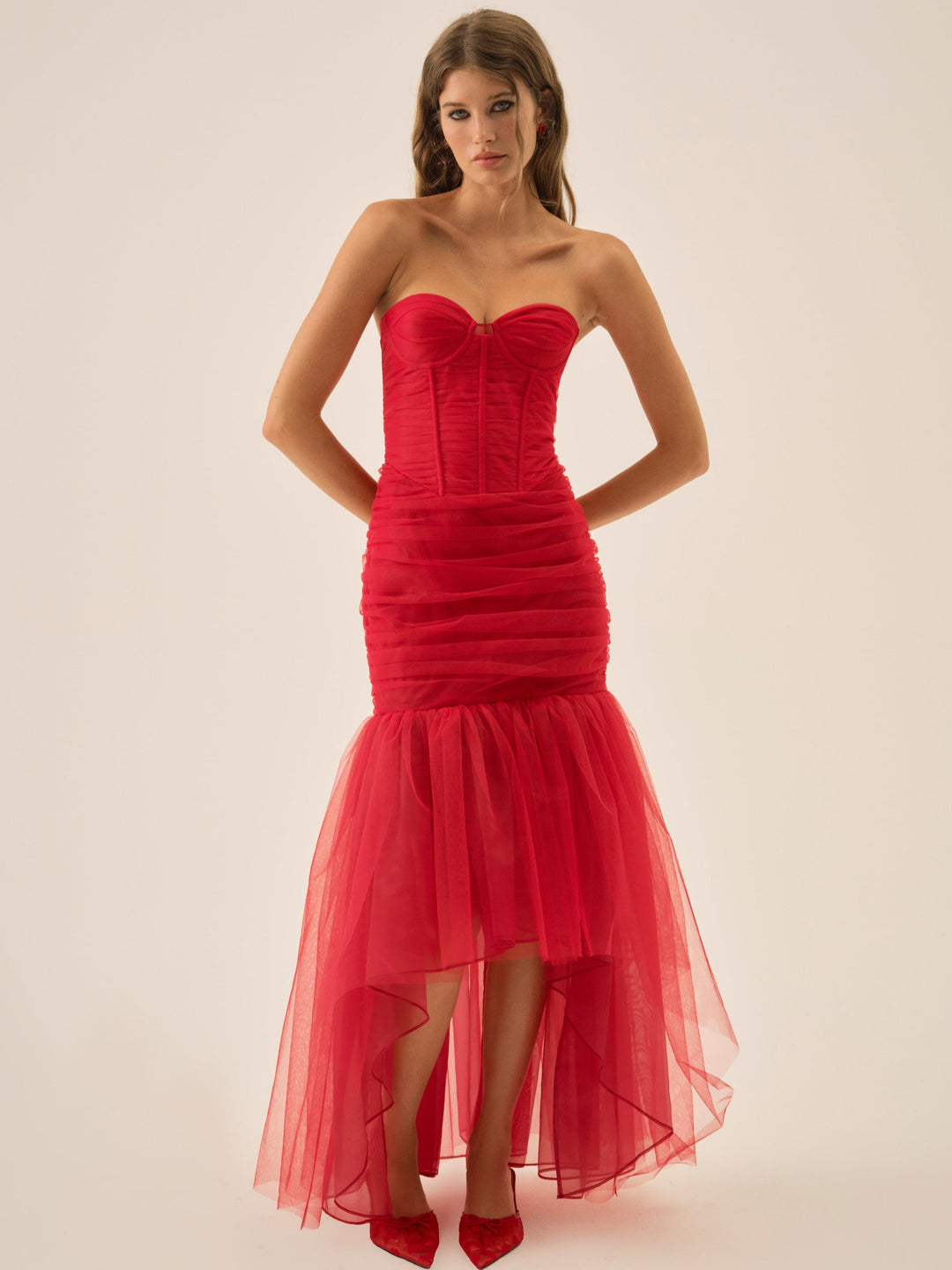 Serafina Gown - Red | For Love and Lemons