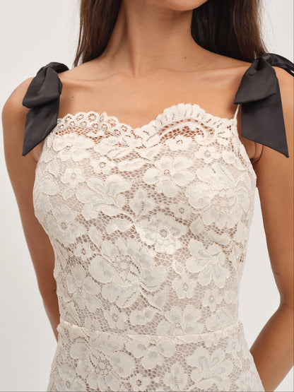 Lakeside Mini Dress - Gold | For Love and Lemons