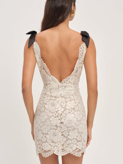 Lakeside Mini Dress - Gold | For Love and Lemons