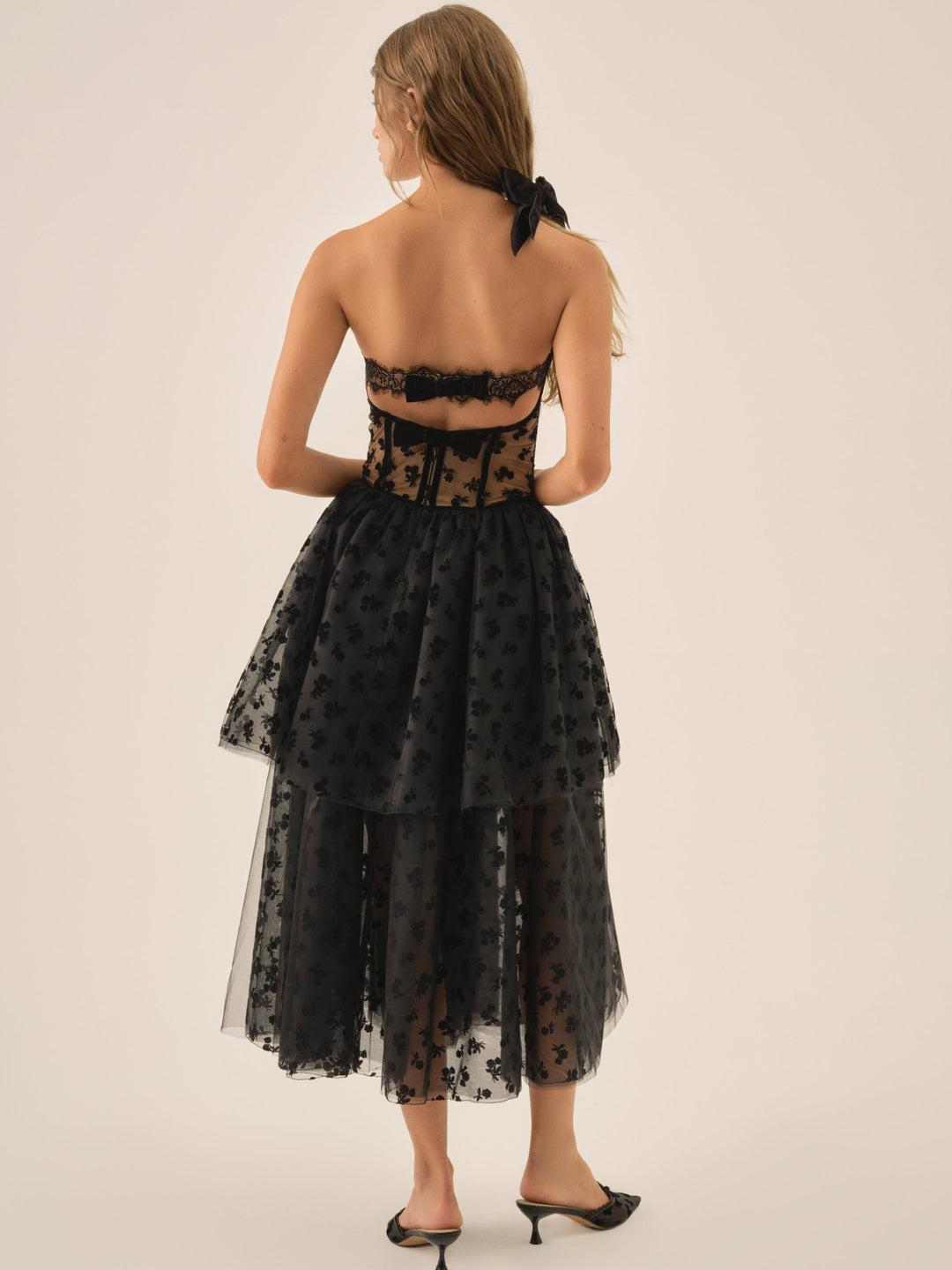 Dionne Midi Dress - Black | For Love and Lemons