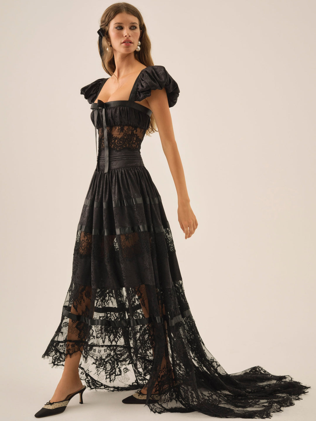 Annabelle Lace Gown - Black | For Love and Lemons