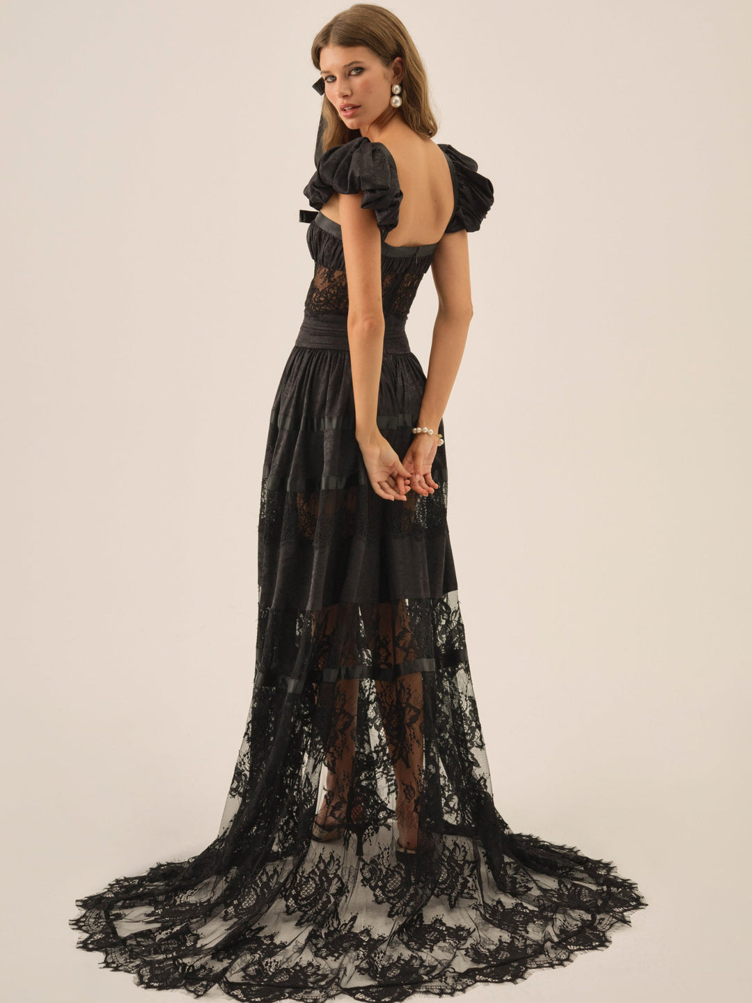 Annabelle Lace Gown - Black | For Love and Lemons