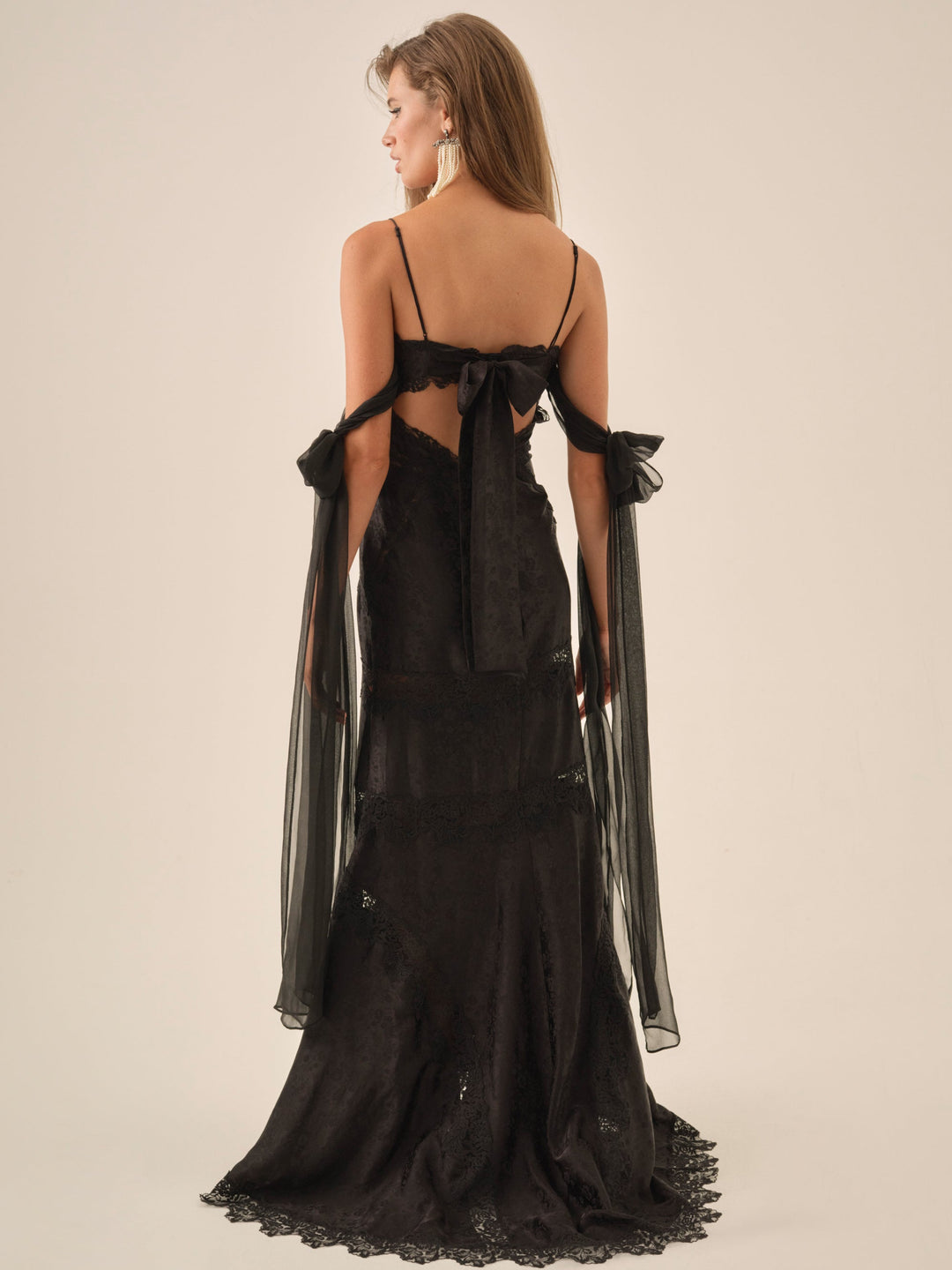 Rita Lace Gown - Black | For Love and Lemons