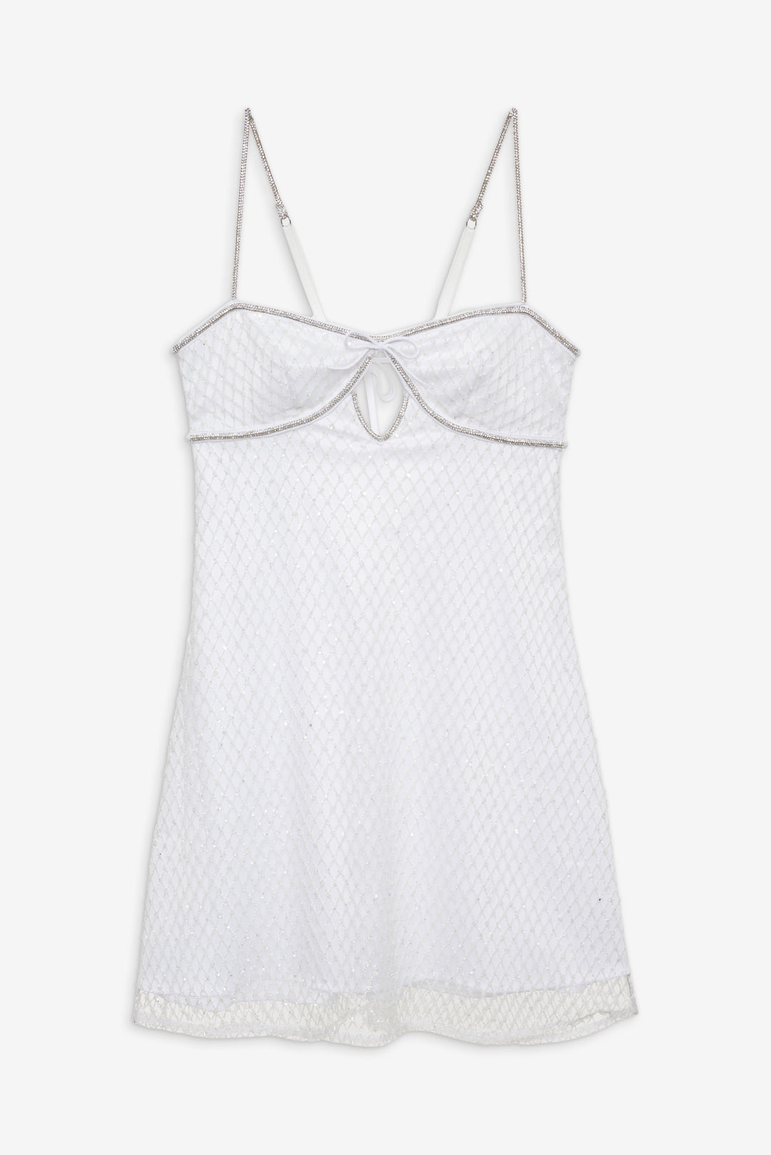 Glitter Slip Dress - White | For Love and Lemons
