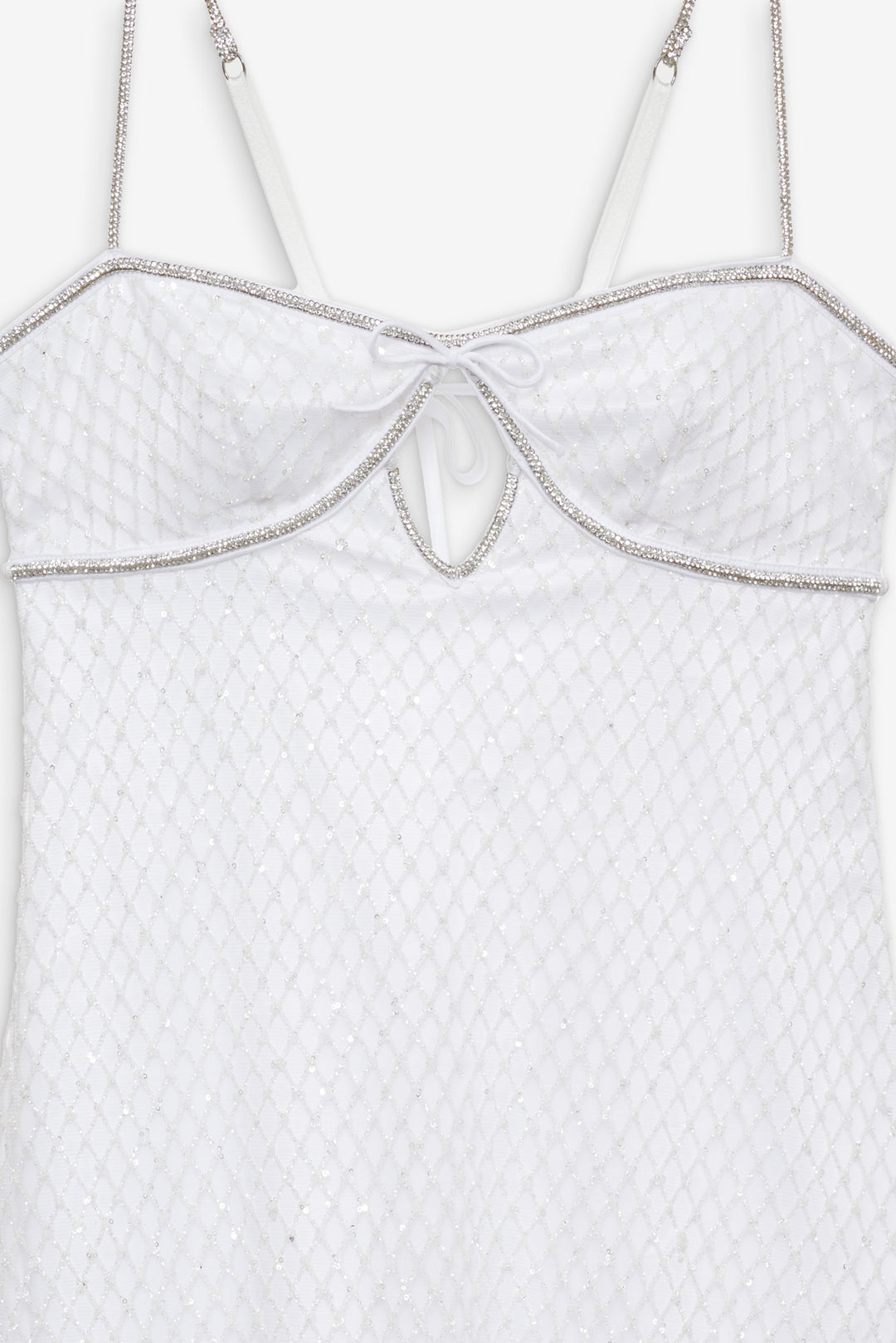 Glitter Slip Dress - White | For Love and Lemons