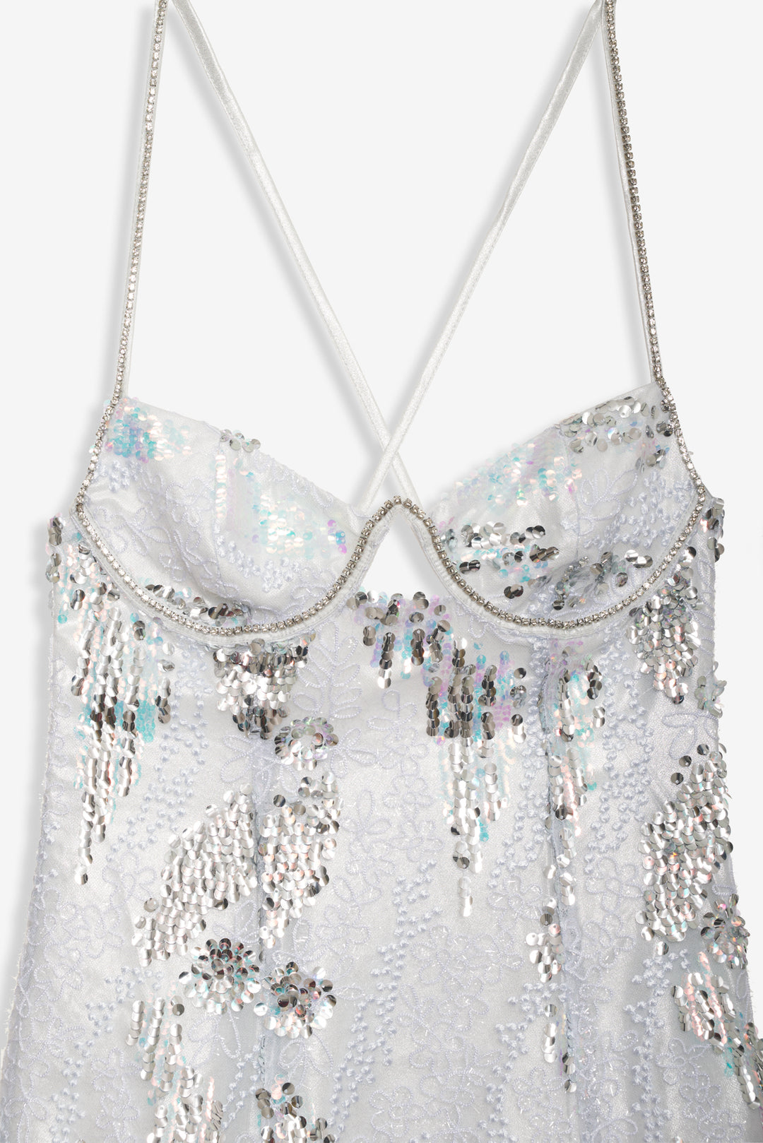 Opal Mini Dress - Silver | For Love and Lemons