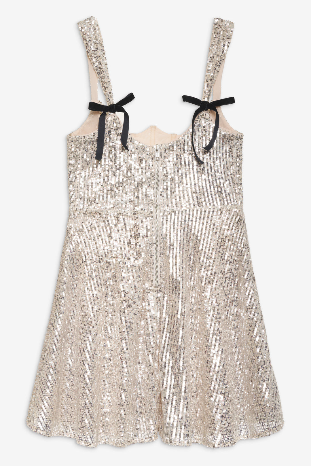 Candice Mini Dress - Silver | For Love and Lemons