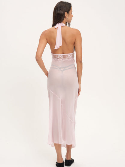 Maia Maxi Slip Dress - Pink | For Love and Lemons