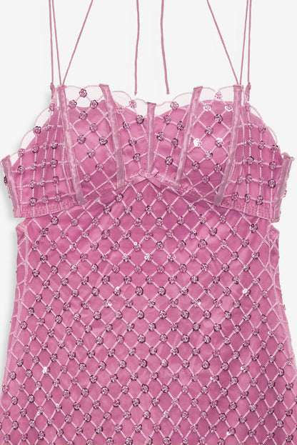 Dazzle Me Slip Dress - Pink | For Love and Lemons