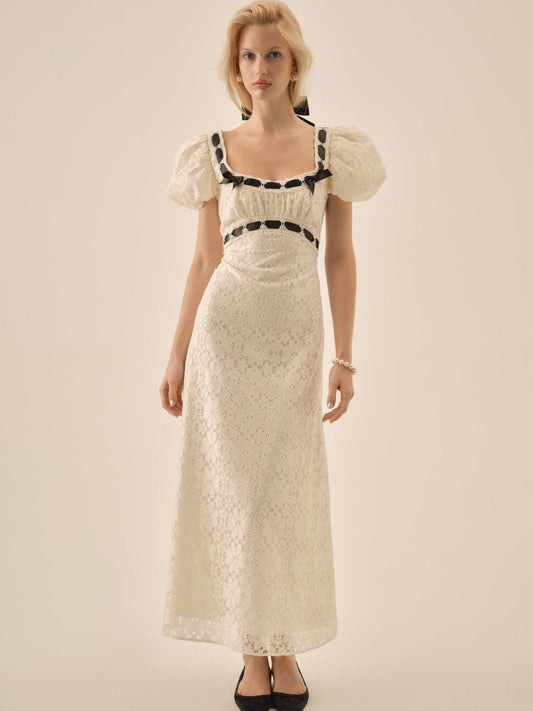 Creampuff Lace Maxi Dress - Cream | For Love and Lemons
