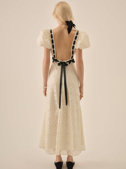 Creampuff Lace Maxi Dress - Cream | For Love and Lemons