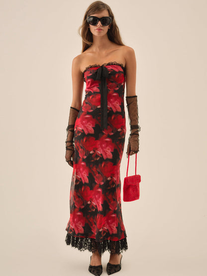Dark Romance Maxi Dress - Red | For Love and Lemons