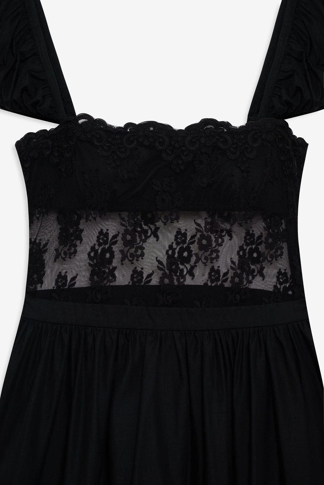 Liya Lace Midi Dress - Black | For Love and Lemons