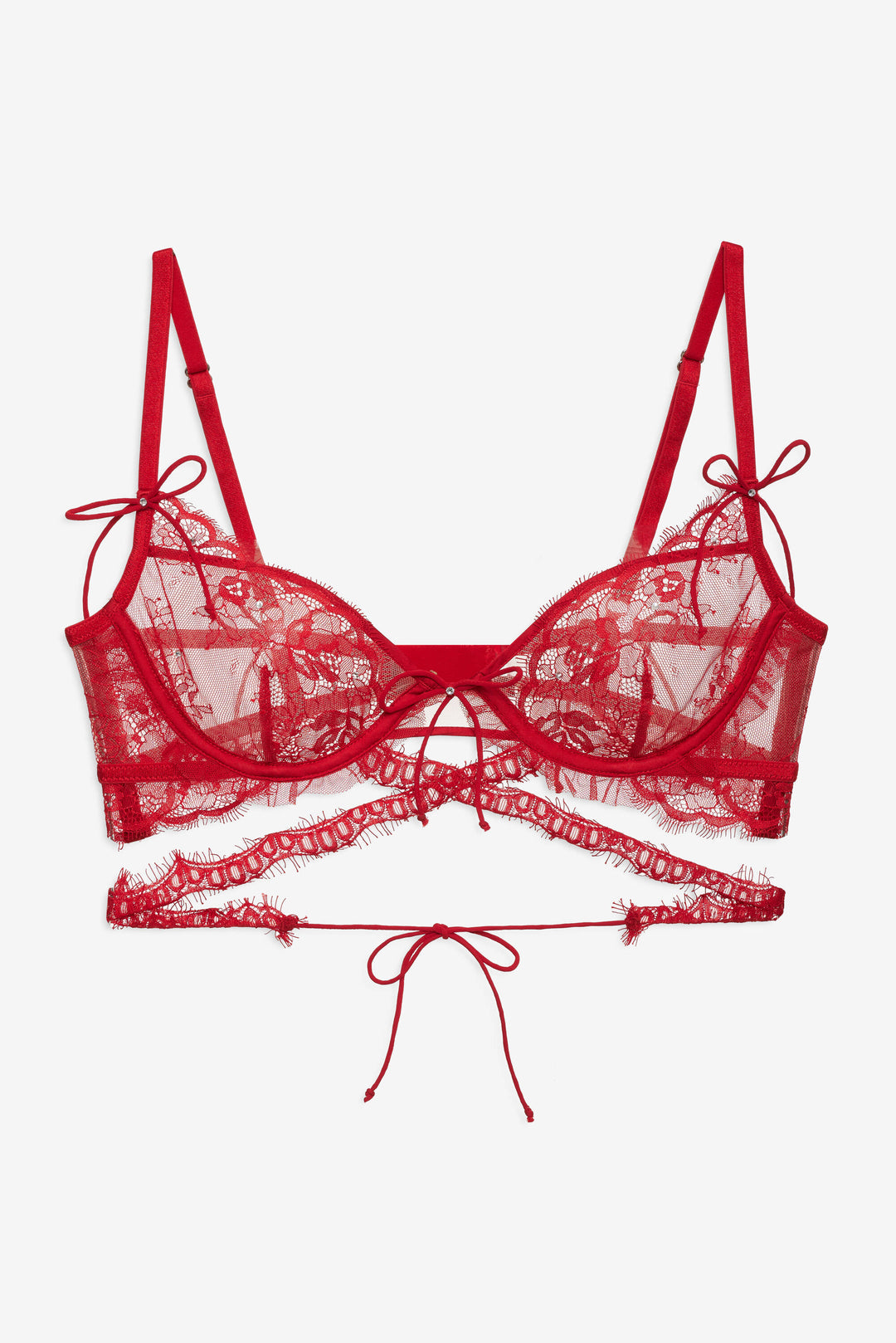 Sonja Underwire Bra - Red | For Love and Lemons