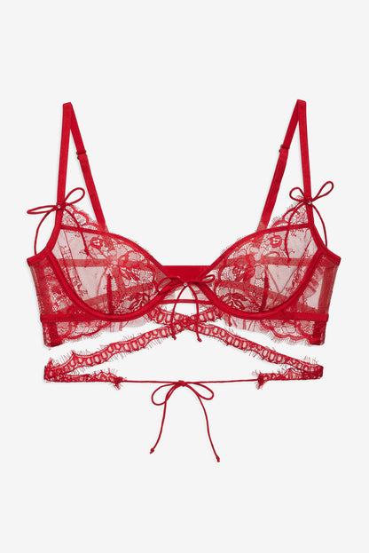 Sonja Underwire Bra - Red | For Love and Lemons