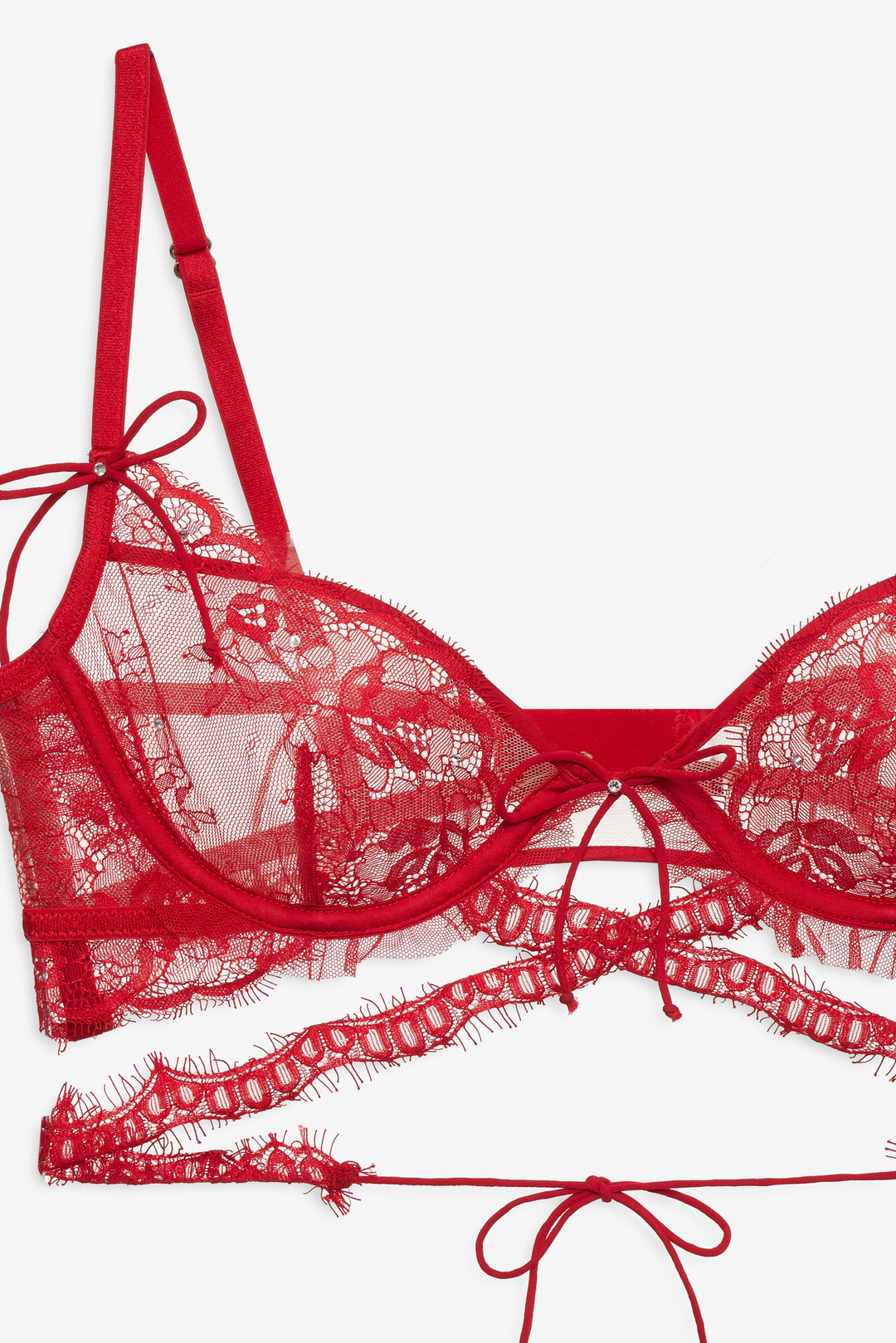 Sonja Underwire Bra - Red | For Love and Lemons