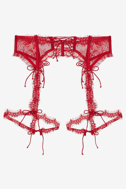 Sonja Garter Belt - Red | For Love and Lemons