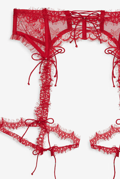 Sonja Garter Belt - Red | For Love and Lemons
