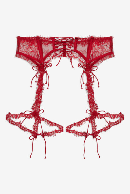 Sonja Garter Belt - Red | For Love and Lemons