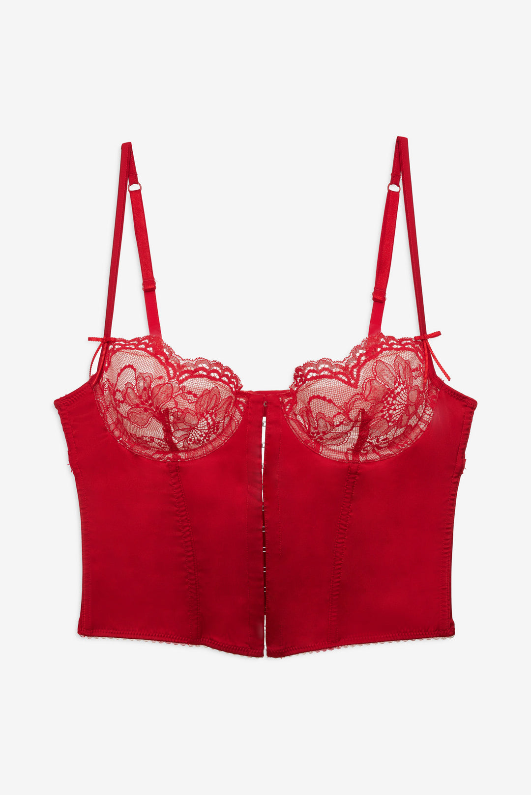 Fiona Lace Bustier - Red | For Love and Lemons