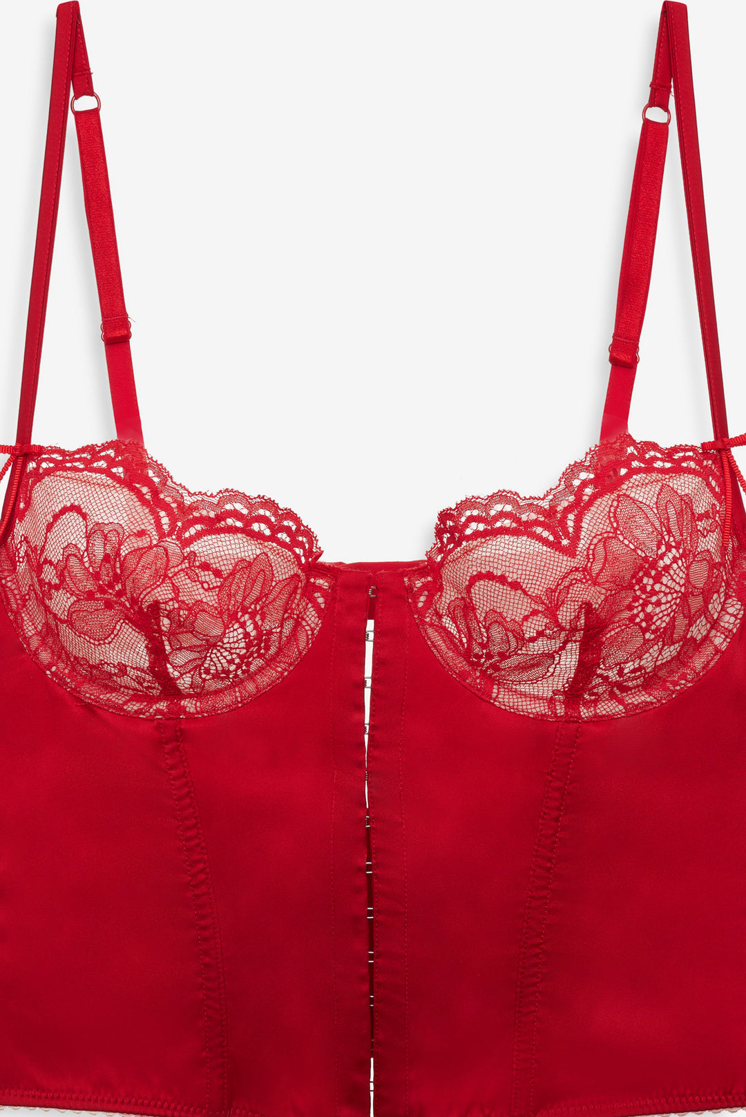Fiona Lace Bustier - Red | For Love and Lemons