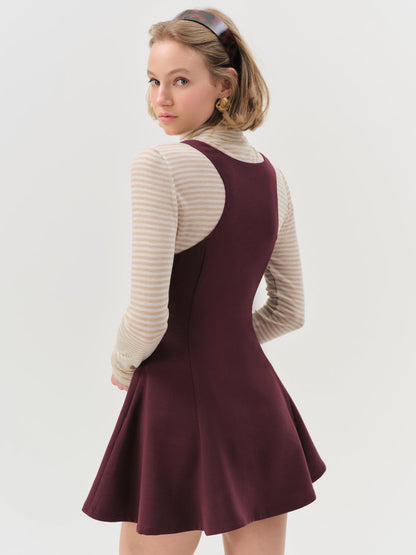 Selena Mini Dress - Burgundy | For Love and Lemons