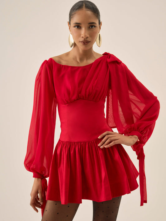 Lucia Mini Dress - Red | For Love and Lemons