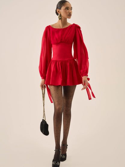 Lucia Mini Dress - Red | For Love and Lemons