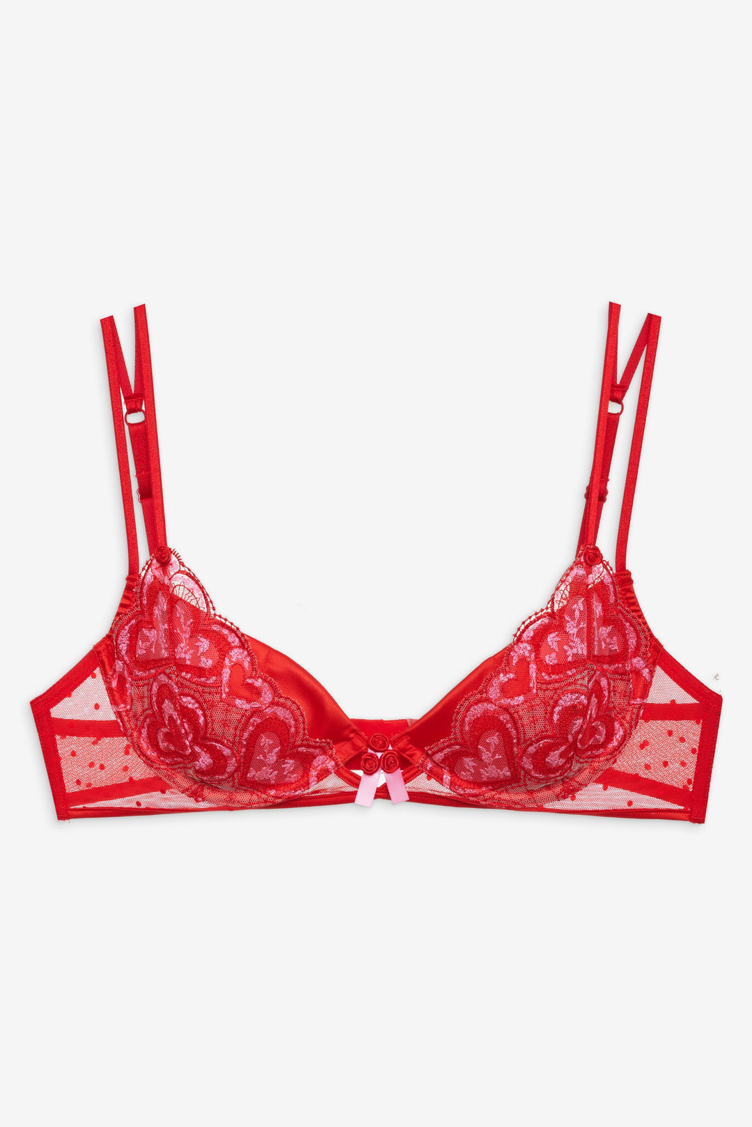 Heartbeat Underwire Bra - Red | For Love and Lemons