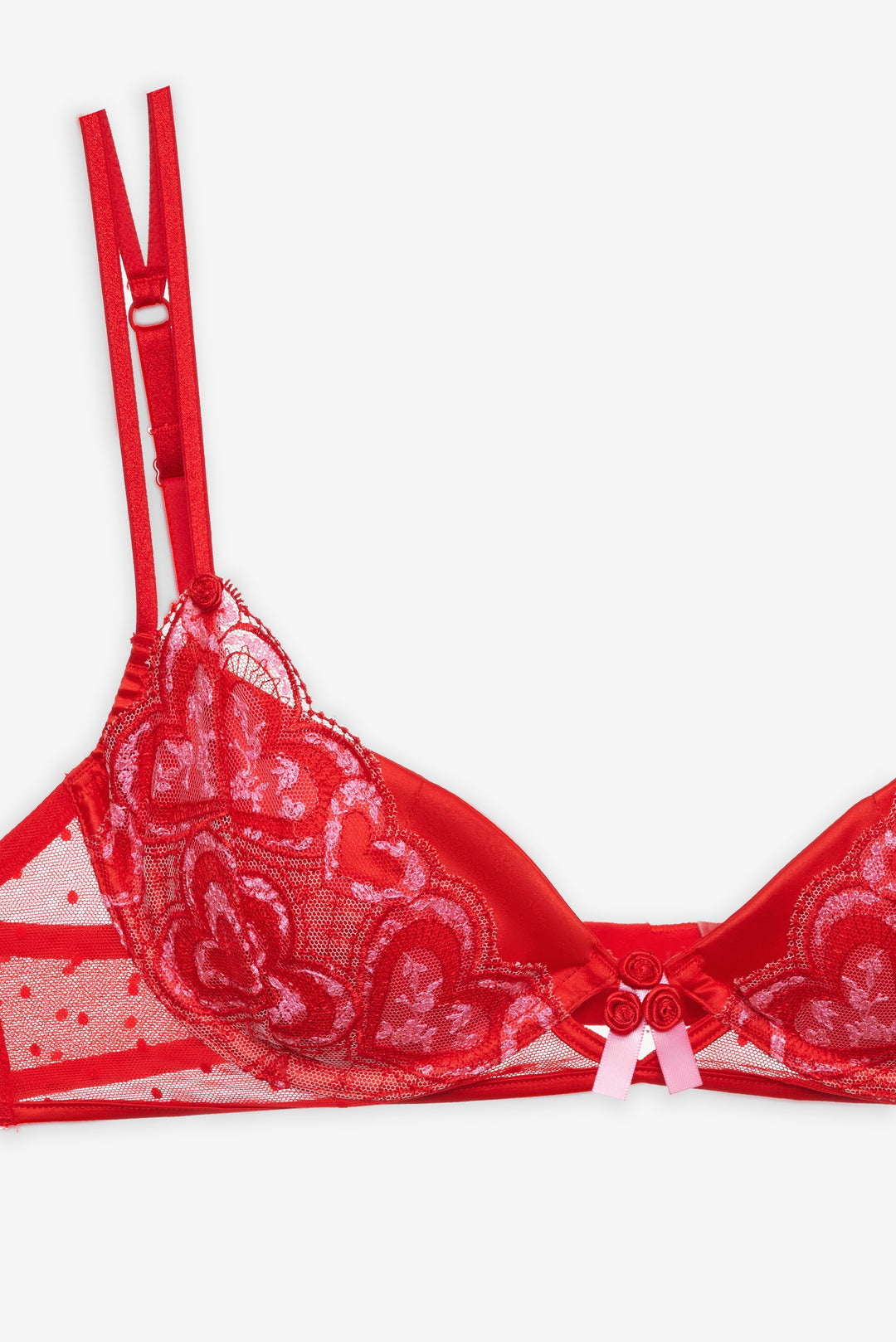 Heartbeat Underwire Bra - Red | For Love and Lemons