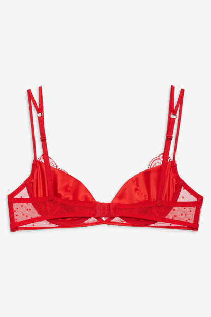 Heartbeat Underwire Bra - Red | For Love and Lemons