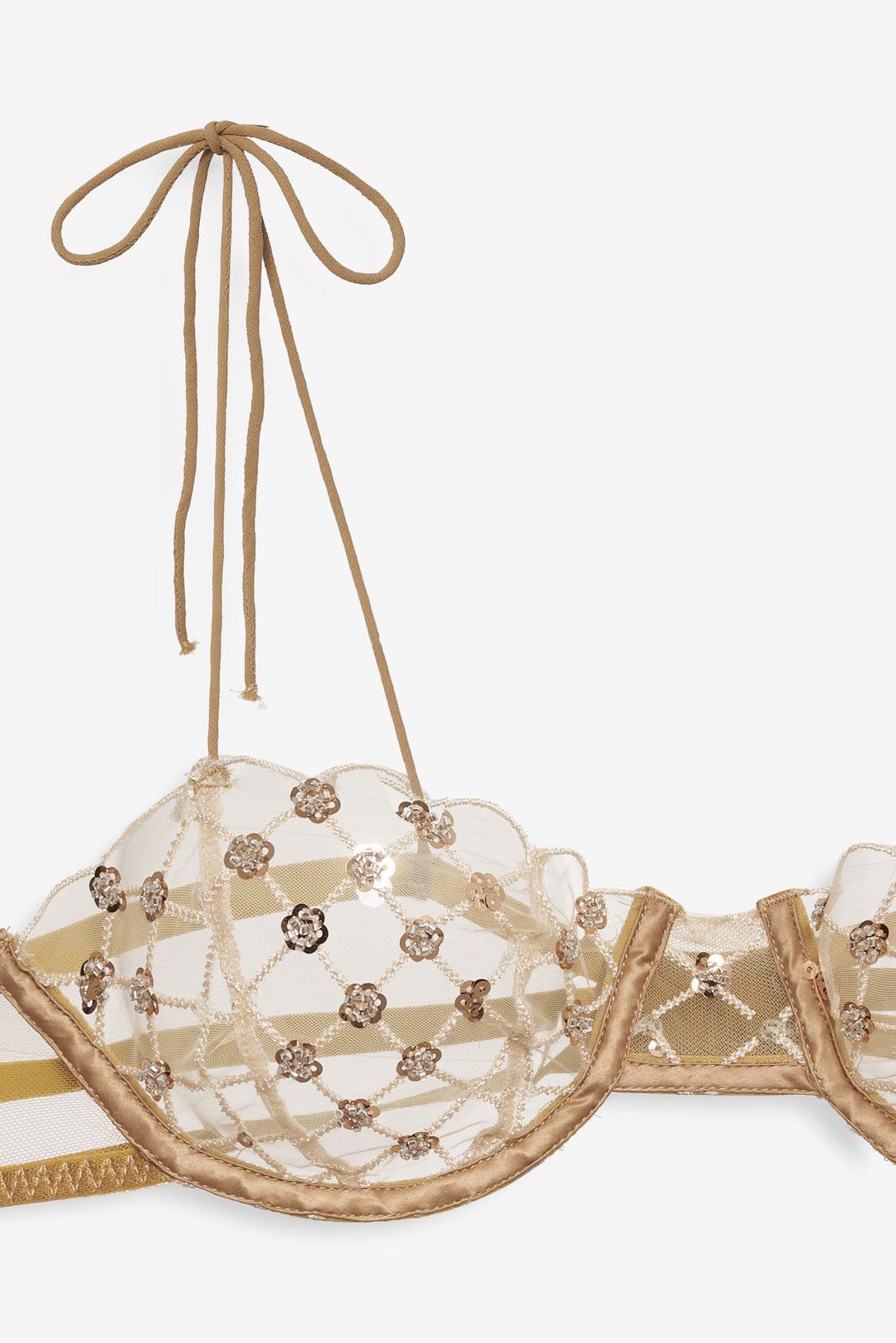 Dazzle Me Underwire Bra - Gold | For Love and Lemons